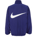 Nike - Blue & White Big Logo Reversible Jacket 1990s Large Vintage Retro