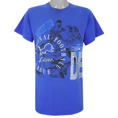 NFL (Logo 7) - Detroit Lions NFC Champs T-Shirt 1990s Large