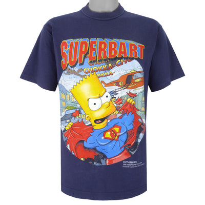 Vintage (Cotton) - The Simpsons Super Bart T-Shirt 1999 Large