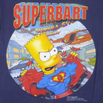 Vintage (Cotton) - Blue The Simpsons T-Shirt Large Vintage Retro