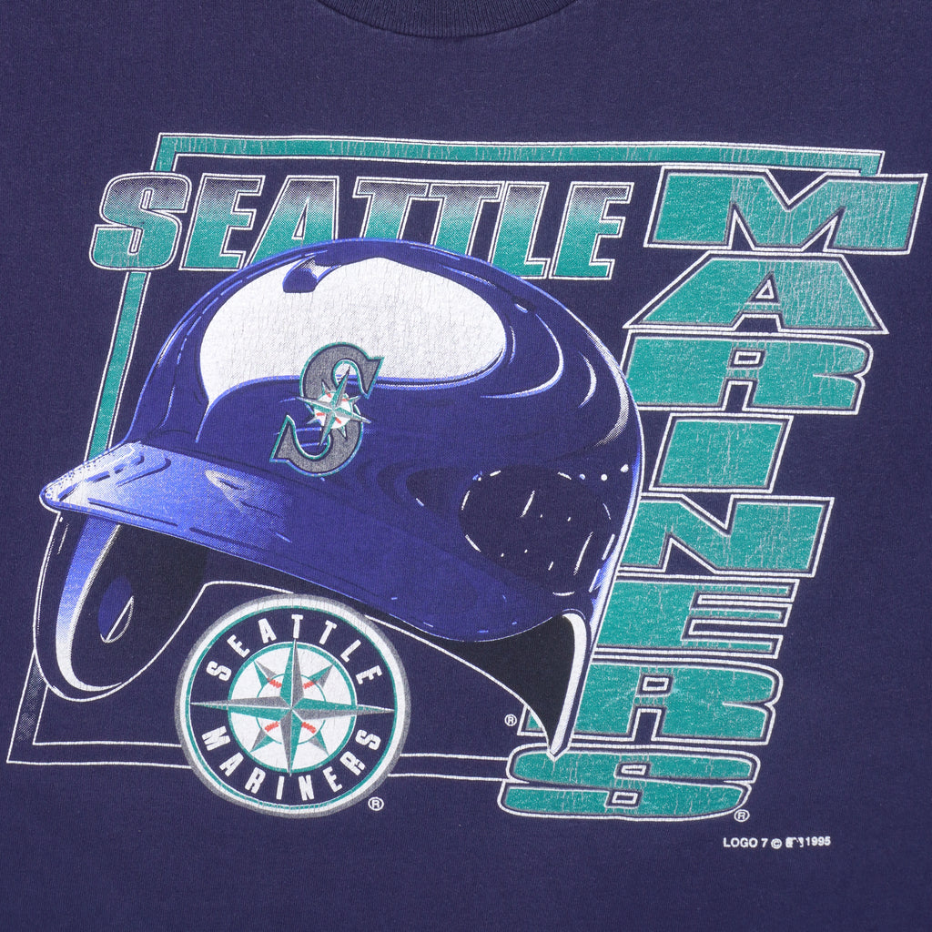 MLB (Delta) - Seattle Mariners T-Shirt 1990s X-Large Vintage Retro Baseball