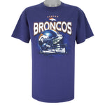 NFL - Denver Broncos Helmet Big Logo T-Shirt 1990s Large