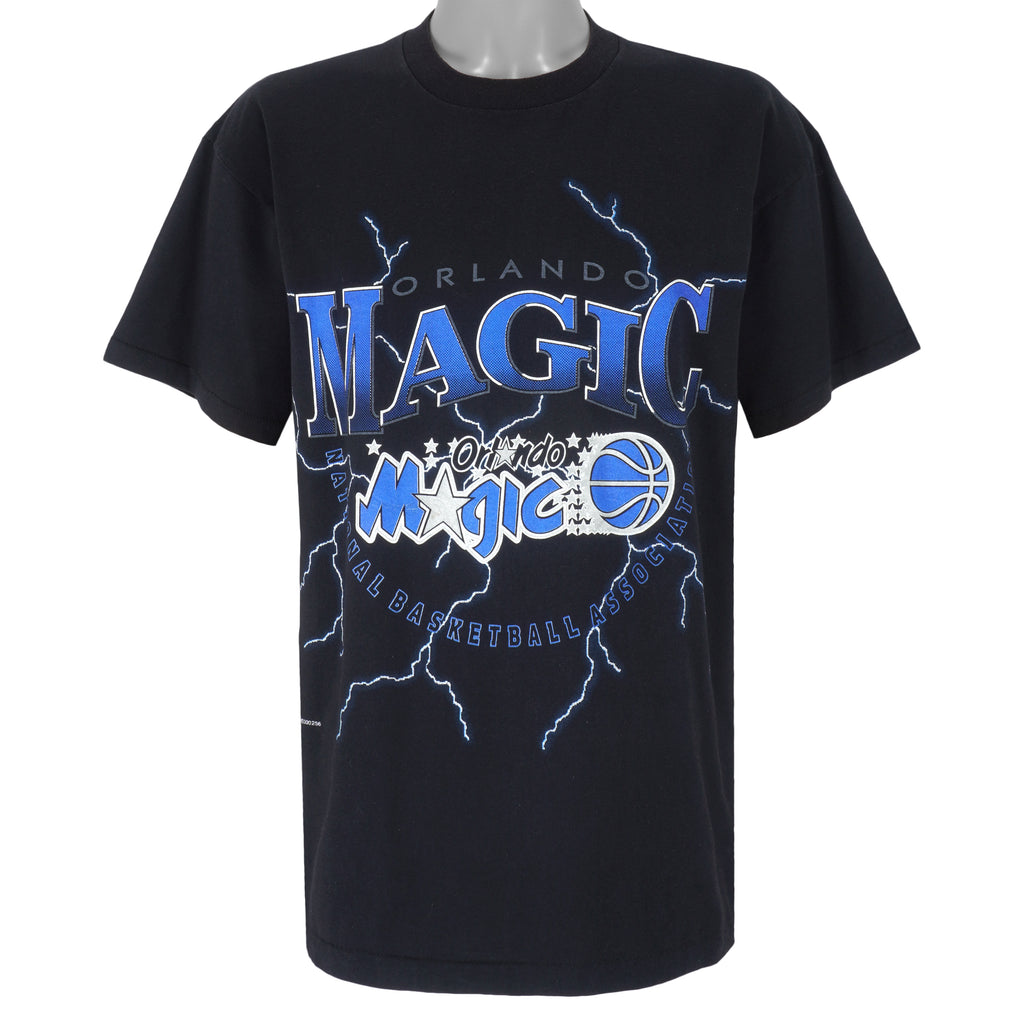 NBA (True-Fan) - Orlando Magic Big Spell-Out T-Shirt 1990s X-Large Vintage Retro Basketball