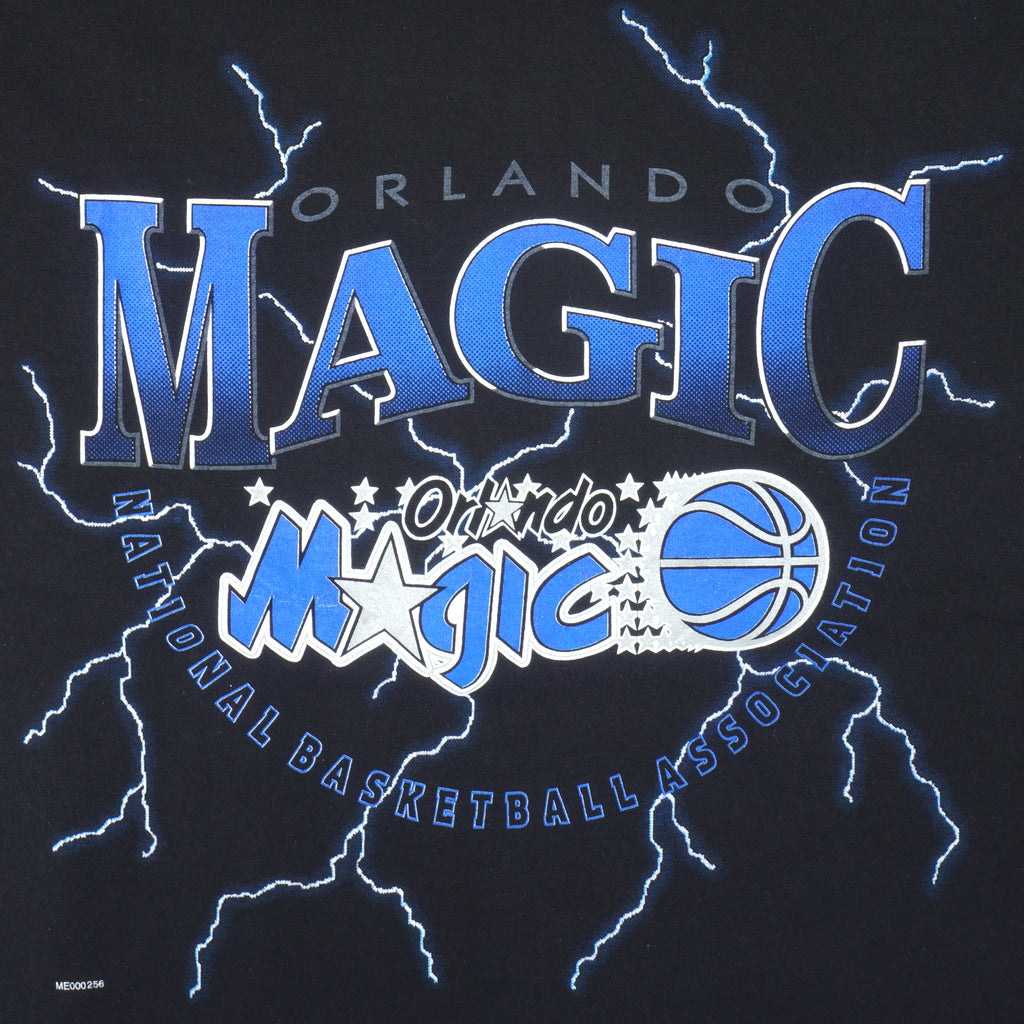NBA (True-Fan) - Orlando Magic Big Spell-Out T-Shirt 1990s X-Large Vintage Retro Basketball