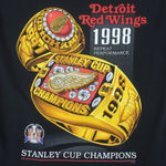 NHL - Detroit Red Wings, Stanley Cup Champs T-Shirt 1998 Large Vintage Retro Hockey