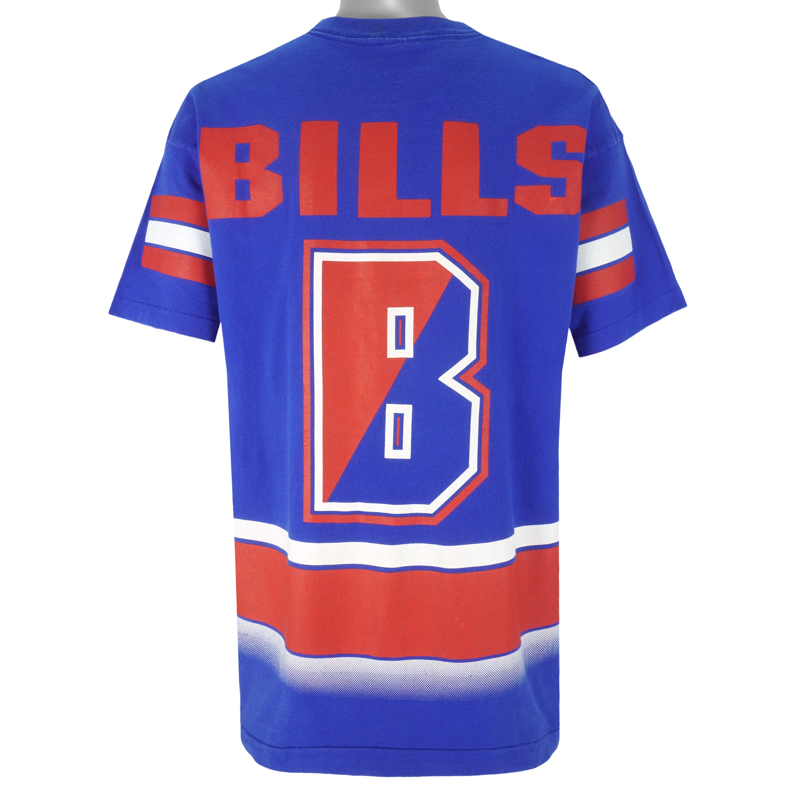 NFL (Salem) - Buffalo Bills Big Spell-Out T-Shirt 1994 X-Large Vintage Retro Football