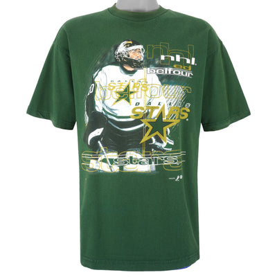 NHL (Sport Attack) - Dallas Stars Ed Belfour T-Shirt 1990s X-Large