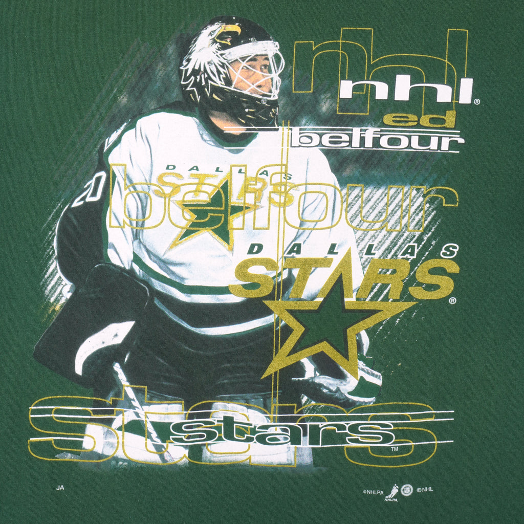 NHL (Sport Attack) - Dallas Stars T-Shirt 1990s X-Large Vintage Retro Hockey
