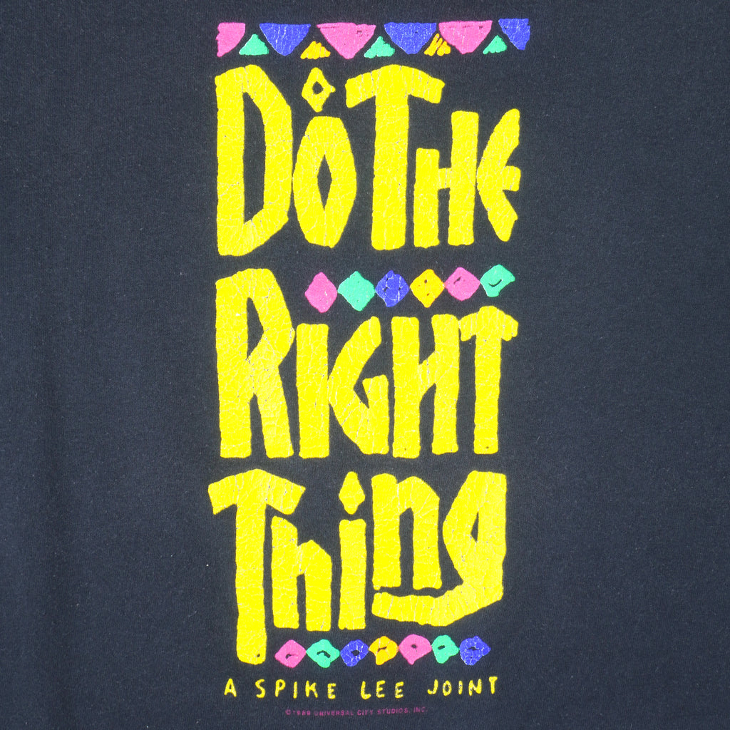 Vintage (Hanes) - Do The Right Thing T-Shirt 1980s X-Large Vintage Retro