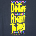 Vintage (Hanes) - Do The Right Thing T-Shirt 1980s X-Large Vintage Retro