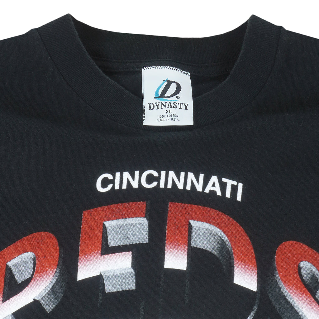 MLB (Dynasty) - Cincinnati Reds Big Logo T-Shirt 2000 X-Large Vintage Retro Baseball