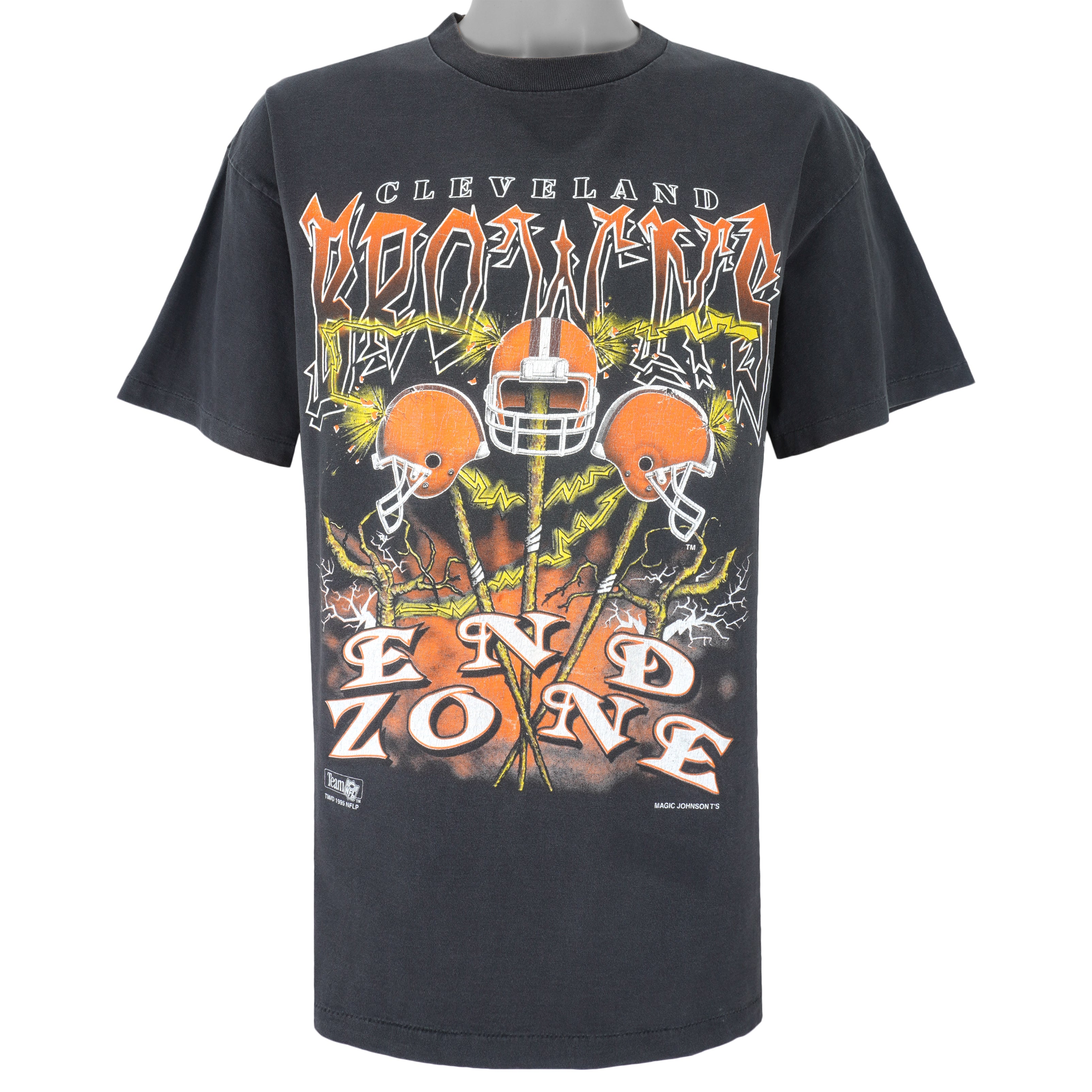 NFL - Cleveland Browns Spell-Out T-Shirt 1995 X-Large Vintage Retro Football