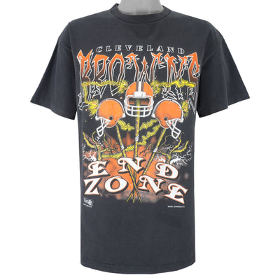 NFL (Magic Johnson T's) - Cleveland Browns End Zone T-Shirt 1995 X-Large