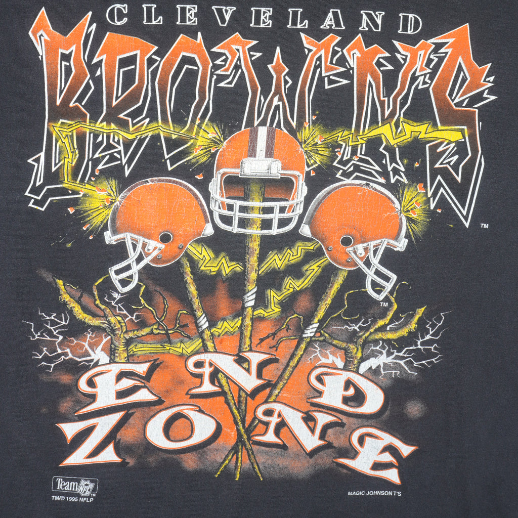 NFL - Cleveland Browns Spell-Out T-Shirt 1995 X-Large Vintage Retro Football