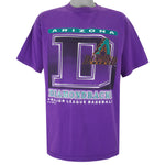 MLB (Logo 7) - Purple Arizona Diamondbacks T-Shirt 1997 XX-Large Vintage Retro Baseball