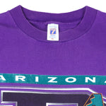MLB (Logo 7) - Purple Arizona Diamondbacks T-Shirt 1997 XX-Large Vintage Retro Baseball