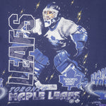 NHL (Bulletin Athletic) - Toronto Maple Leafs Big Logo T-Shirt 1990s X-Large Vintage Retro Hockey