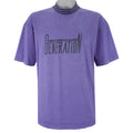 Adidas - Purple Generation T-Shirt 1990s X-Large Vintage Retro