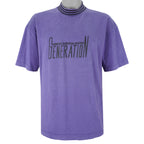 Adidas - Purple Generation T-Shirt 1990s X-Large Vintage Retro