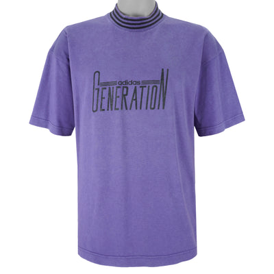 Adidas - Generation Purple T-Shirt 1990s X-Large