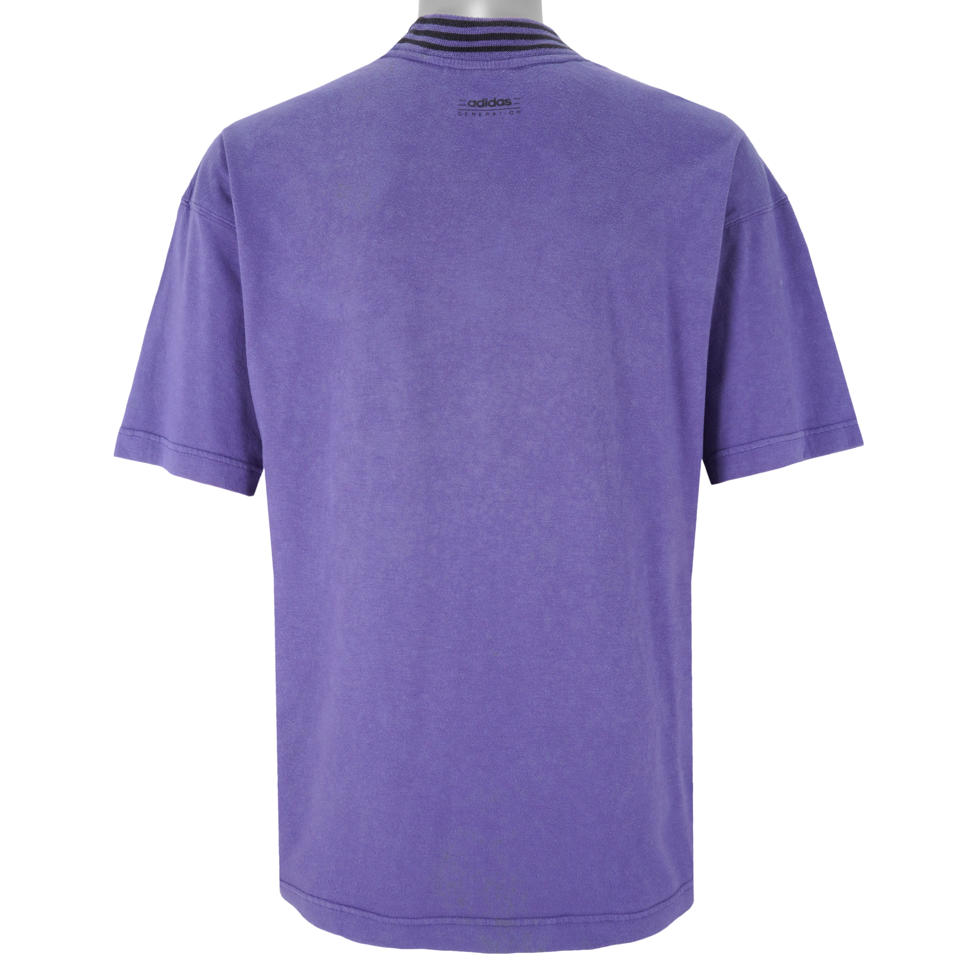 Adidas - Purple Generation T-Shirt 1990s X-Large Vintage Retro