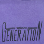 Adidas - Purple Generation T-Shirt 1990s X-Large Vintage Retro