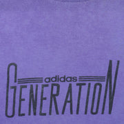 Adidas - Purple Generation T-Shirt 1990s X-Large Vintage Retro