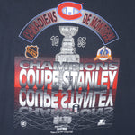 Starter - Montreal Canadiens Spell-Out T-Shirt 1993 Large Vintage Retro Hockey