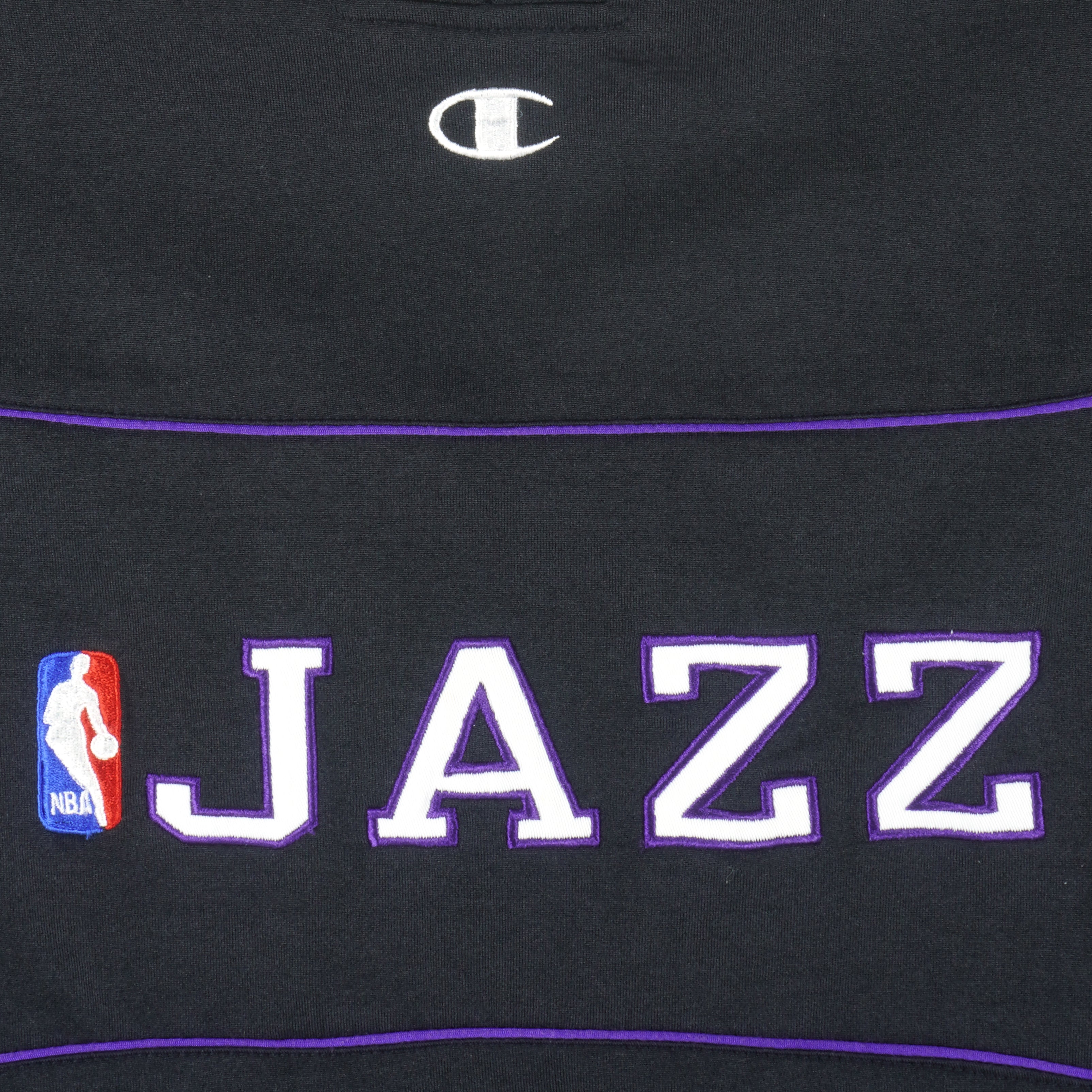 Champion - Utah Jazz Big Spell-Out T-Shirt 1990s X-Large Vintage Retro Basketball