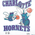 NBA (Nutmeg) - Charlotte Hornets Spell-Out T-Shirt 1990s Medium Vintage Retro Basketball