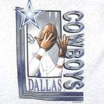 NFL (Logo 7) - Grey Dallas Cowboys Big Logo T-Shirt 1994 X-Large Vintage Retro Football