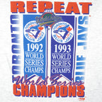 MLB - Toronto Blue Jays, World Series Champs T-Shirt 1993 X-Large Vintage Retro Baseball