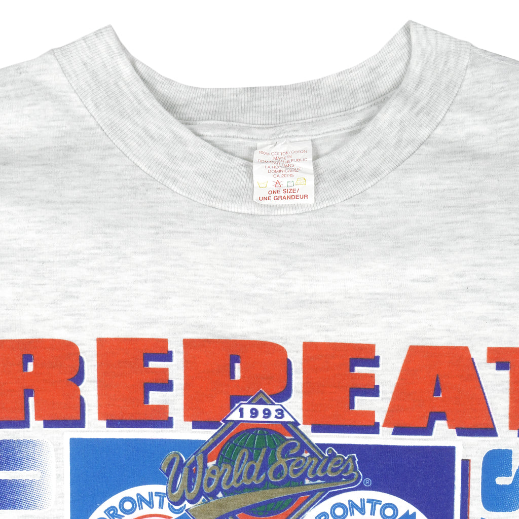 MLB - Toronto Blue Jays, World Series Champs T-Shirt 1993 X-Large Vintage Retro Baseball