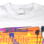 NASCAR - White Sonoma Nationals, Autolite T-Shirt 1992 Large Vintage Retro