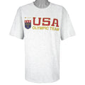 Champion - Grey Team USA T-Shirt 1990s X-Large Vintage Retro