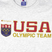 Champion - Grey Team USA T-Shirt 1990s X-Large Vintage Retro