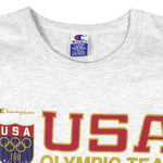 Champion - Grey Team USA T-Shirt 1990s X-Large Vintage Retro