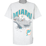 NFL (Nutmeg) - Miami Dolphins Breakout T-Shirt 1996 X-Large Vintage Retro Football