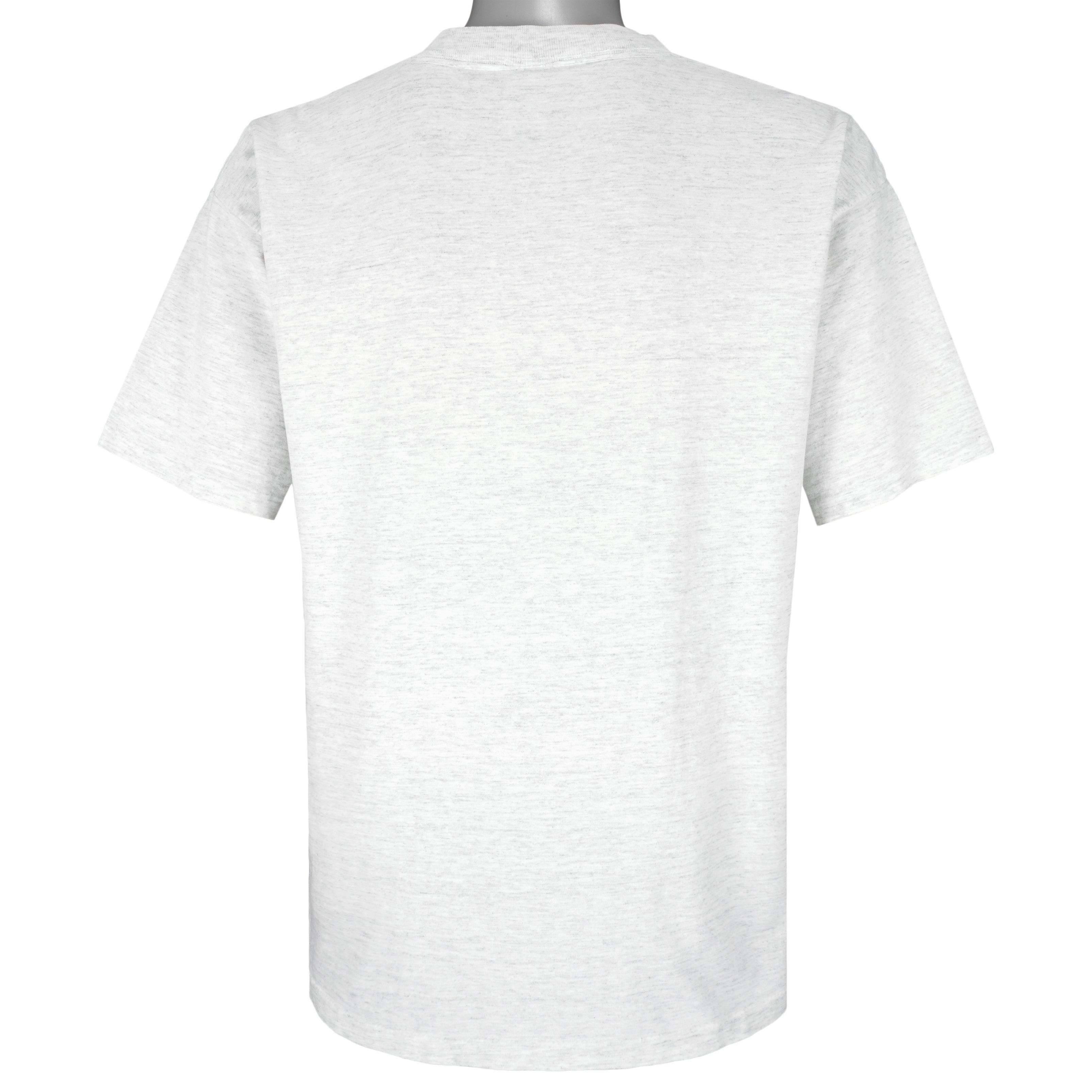 Adidas - White Big Spell-Out T-Shirt 1990s Large Vintage Retro