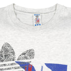 Adidas - White Big Spell-Out T-Shirt 1990s Large Vintage Retro