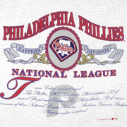 MLB - Philadelphia Phillies Spell-Out T-Shirt 1991 Medium Vintage Retro