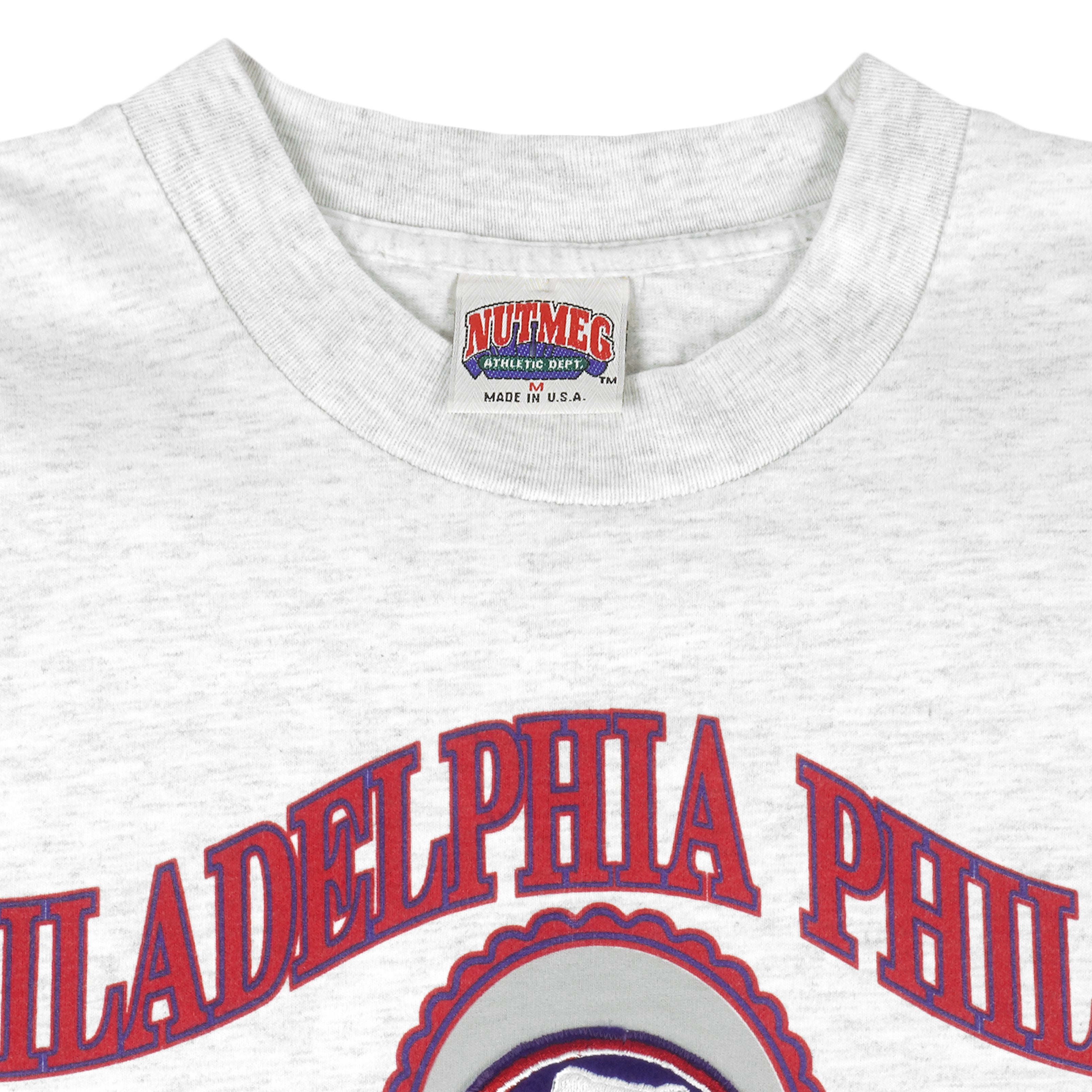 MLB - Philadelphia Phillies Spell-Out T-Shirt 1991 Medium Vintage Retro