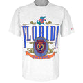NCAA (Nutmeg) - Florida Gators Big Spell-Out T-Shirt 1990s Large Vintage Retro Collage
