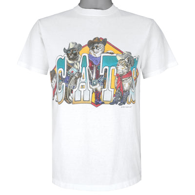 Vintage (Oneita) - White Cats In Boots T-Shirt 1994 Medium