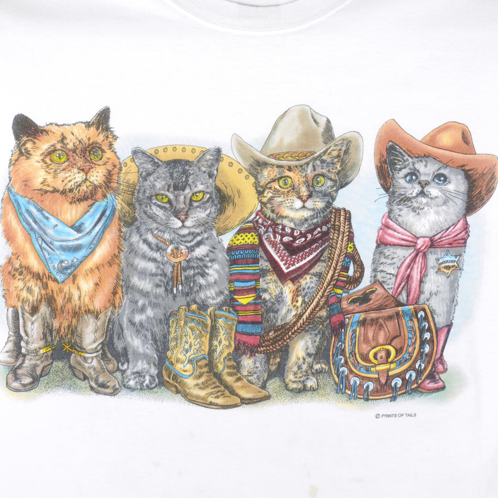 Vintage (Delta) - White Cats Breakout T-Shirt 1990s X-Large Vintage Retro