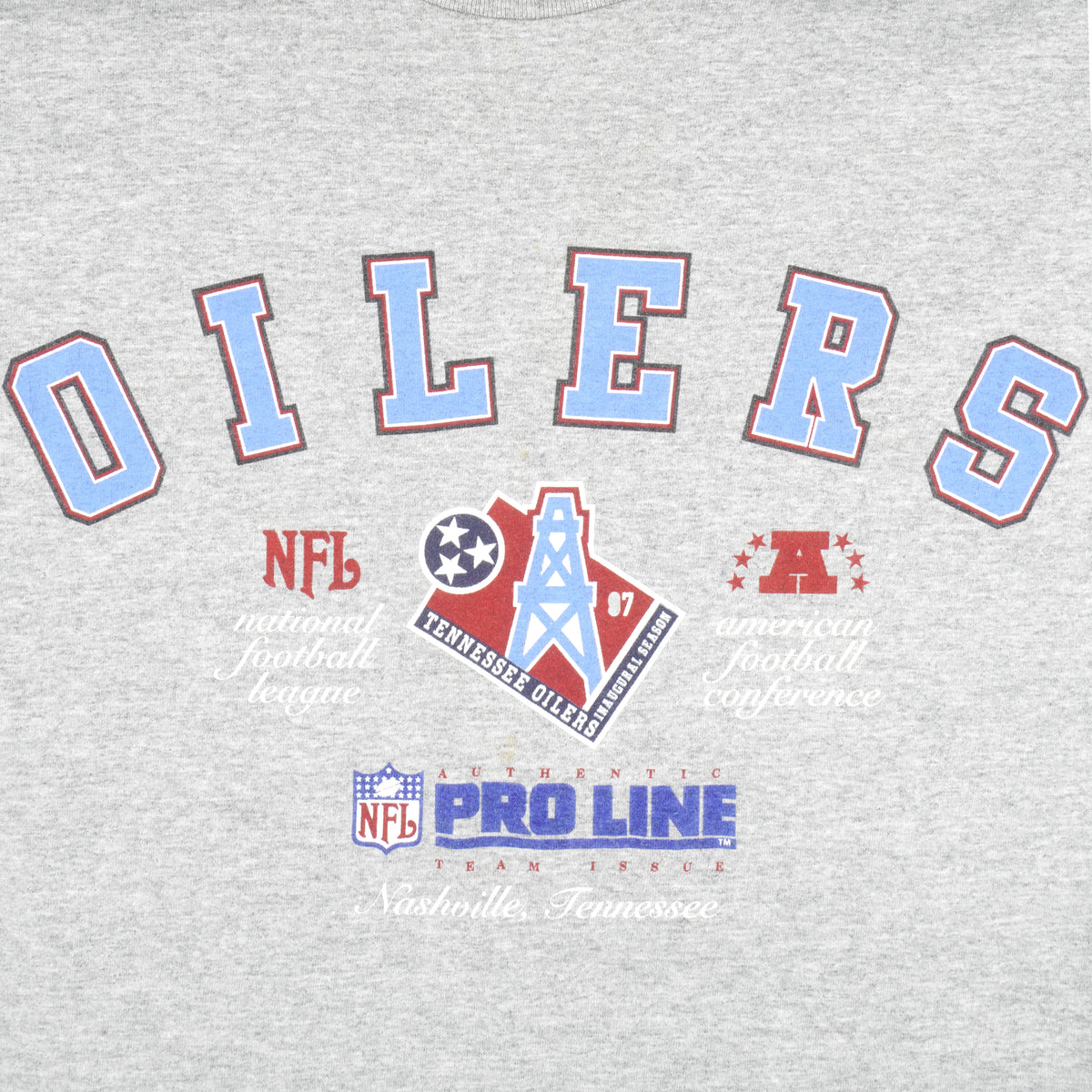 Starter - Tennessee Oilers Spell-Out T-Shirt 1990s Large Vintage Retro Football