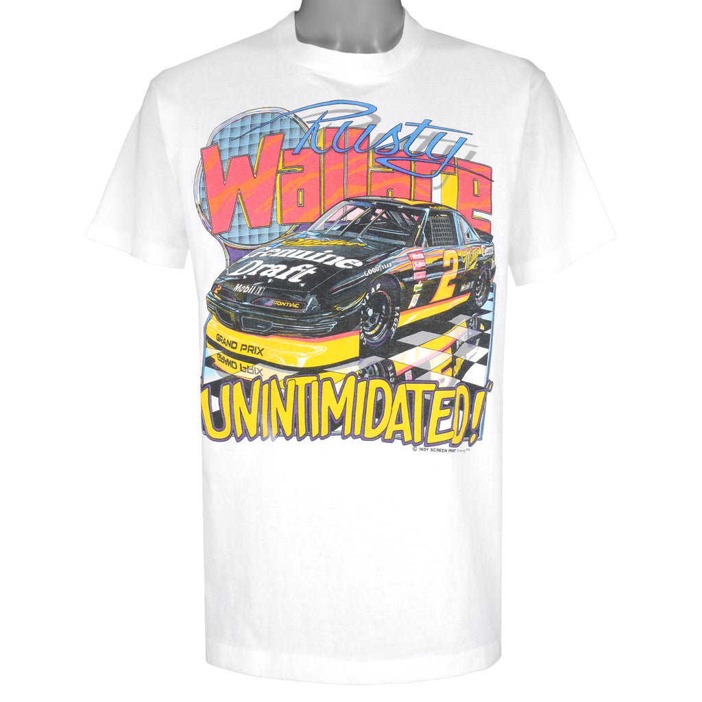 NASCAR - Rusty Wallace #2 Big Spell-Out T-Shirt 1992 Large Vintage Retro