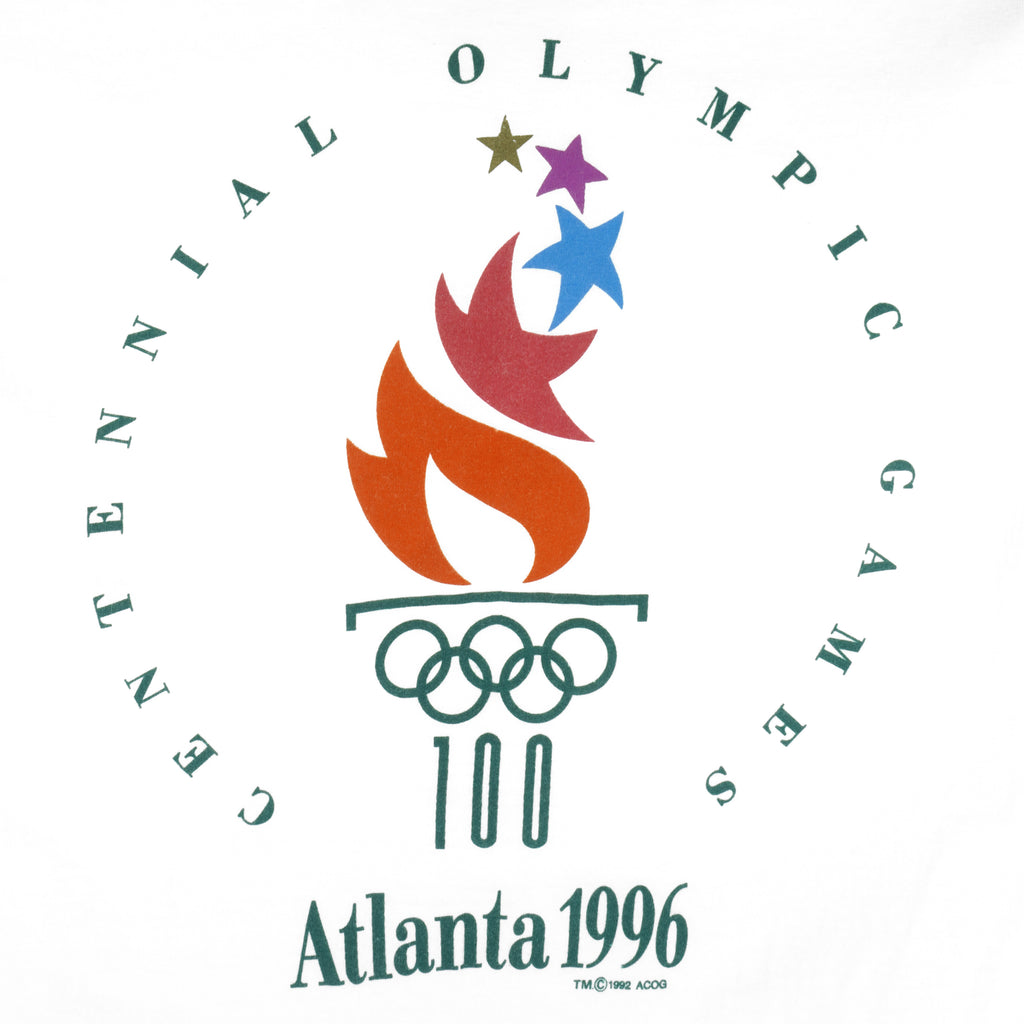 Vintage (Hanes) - Centennial Oylmpic Games, Atlanta T-Shirt 1992 X-Large Vintage Retro