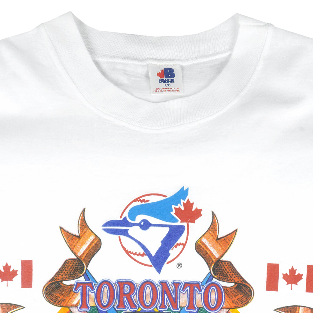 MLB - Toronto Blue Jays, Champions T-Shirt 1992 Large Vintage Retro Baseball
