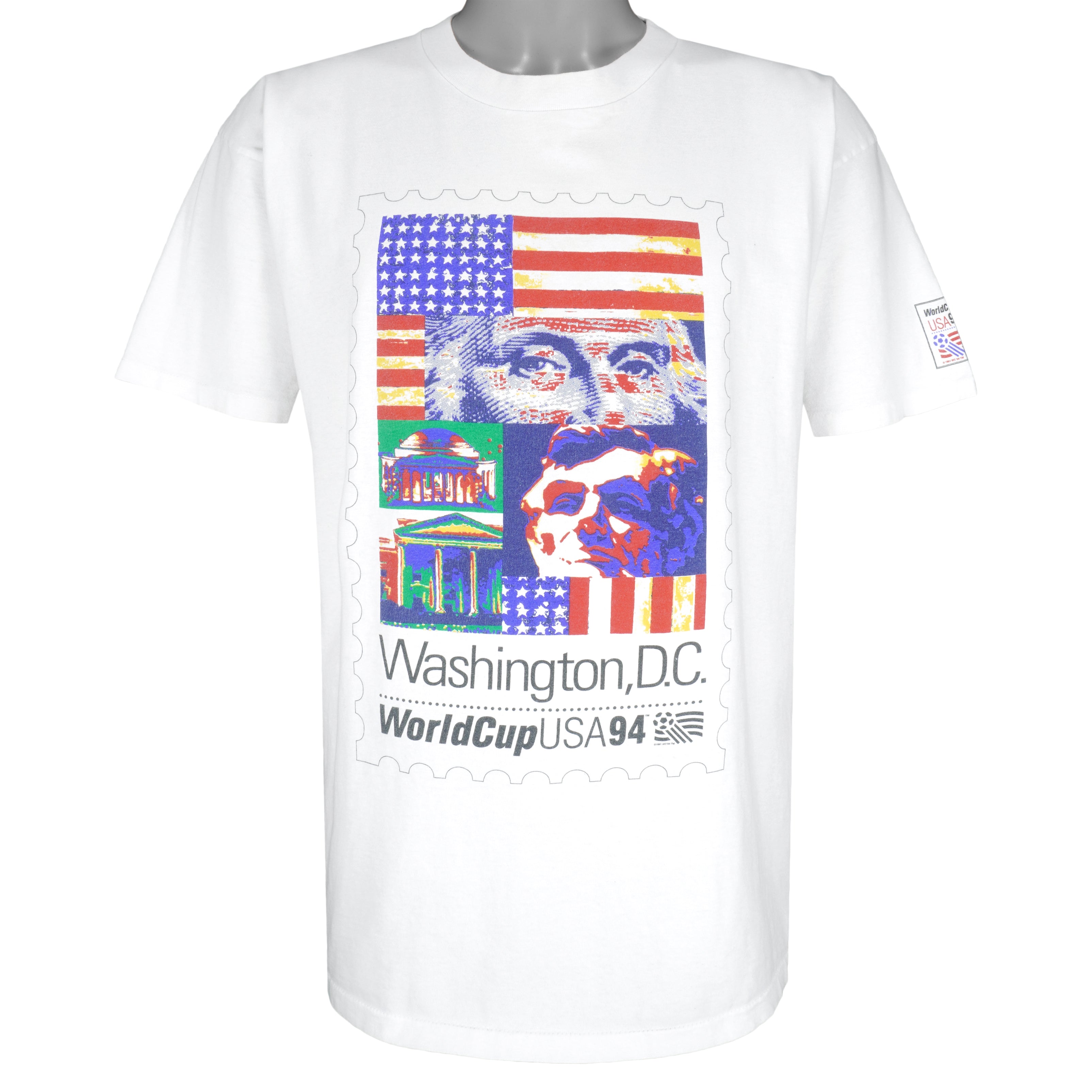 Vintage (Gildan) - Washington, D.C. World Cup USA 94 T-Shirt 1994 X-Large Vintage Retro
